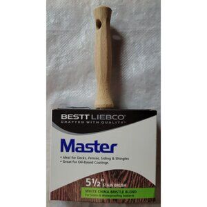 Bestt Liebco 551480900 Wood Handle White China Oil & Latex Stain Brush 5.5 W in.